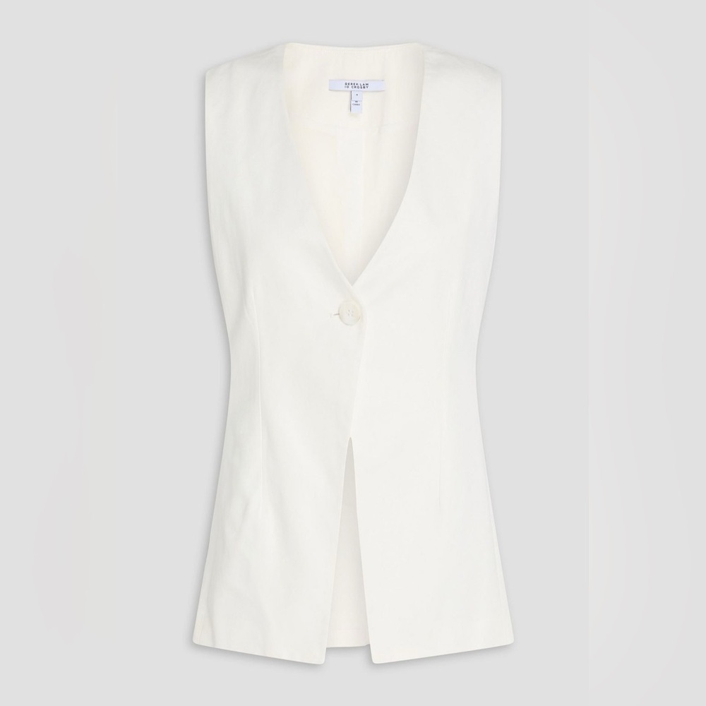 Derek Lam Cream Sleeveless Tailored Vest NWT